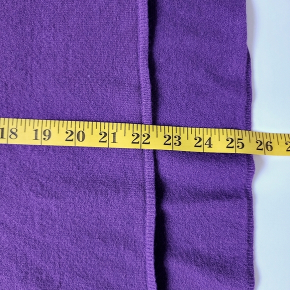 Woven Heart Purple poncho sweater scowl neck size SM - Picture 5 of 6